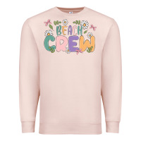 Pale Pink beach crew Premium Sweatshirt - MaliasSmallBusiness