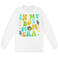 White in my boy mom era Long Sleeve Tee - JahusDesignShop