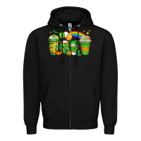 Black st patricks coffee Zipper Hoodie - Jasminsmagicworld