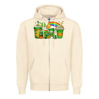 Sandshell st patricks coffee Zipper Hoodie - Jasminsmagicworld