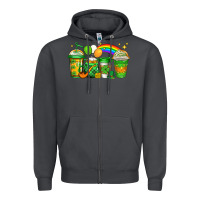 Smoke st patricks coffee Zipper Hoodie - Jasminsmagicworld