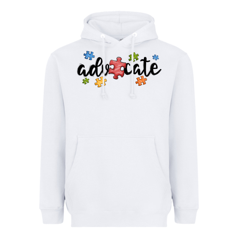 Advocate Autism Heavyweight Hoodie by MaliasSmallBusiness | Teevron
