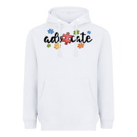 White advocate autism Heavyweight Hoodie - MaliasSmallBusiness