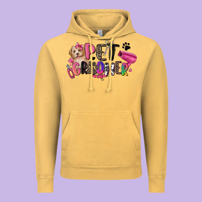 Pet Groomer Vintage Hoodie Designed By Zillion Design Studio
