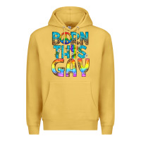 Antique Gold Western Born This Gay Premium Hoodie - BundleAndBundleShop