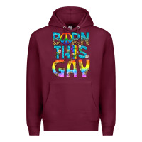 Burgundy Western Born This Gay Premium Hoodie - BundleAndBundleShop