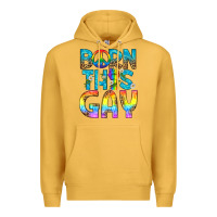 Mustard Western Born This Gay Premium Hoodie - BundleAndBundleShop