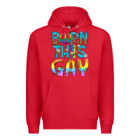 Red Western Born This Gay Premium Hoodie - BundleAndBundleShop