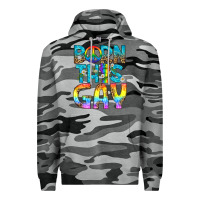 Slate Camo Western Born This Gay Premium Hoodie - BundleAndBundleShop