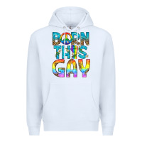 White Western Born This Gay Premium Hoodie - BundleAndBundleShop