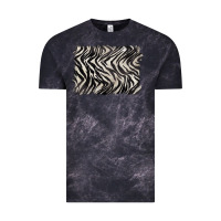 Cloud Black zebra pattern background Vintage Tee - BarkalooDesign