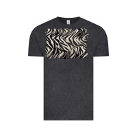 Vintage Black zebra pattern background Vintage Tee - BarkalooDesign