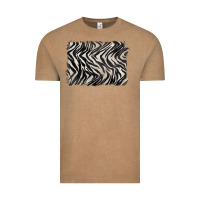 Vintage Coffee zebra pattern background Vintage Tee - BarkalooDesign