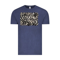 Vintage Denim zebra pattern background Vintage Tee - BarkalooDesign