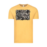 Vintage Mustard zebra pattern background Vintage Tee - BarkalooDesign