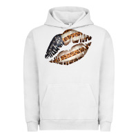 Pigment Lunar Rock Vintage American Flag With Leopard Pattern Urban Hoodie - Bettercallsaul