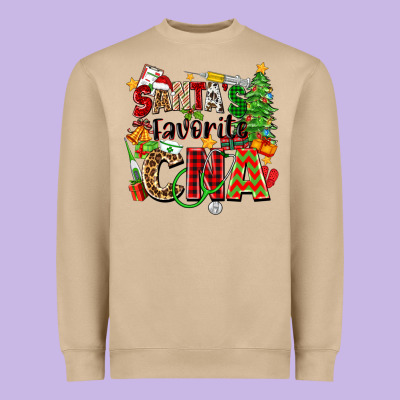 Heavyweight Sweatshirt santa's favorite cna