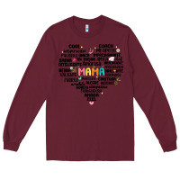 Burgundy spanish mothers day Long Sleeve Tee - JahusDesignShop