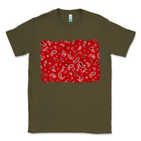 Army Green bandana background Classic Tee - AdoDesignShop