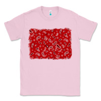 Bubblegum Pink bandana background Classic Tee - AdoDesignShop