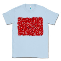 Dusty Blue bandana background Classic Tee - AdoDesignShop