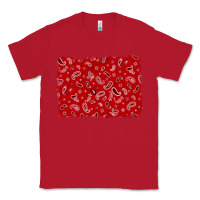 Red bandana background Classic Tee - AdoDesignShop