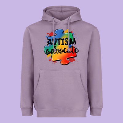 Autism Advocate Heavyweight Hoodie Designed By Maliassmallbusiness