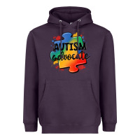 Plum autism advocate Heavyweight Hoodie - MaliasSmallBusiness