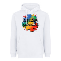 White autism advocate Heavyweight Hoodie - MaliasSmallBusiness