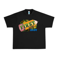 Black first grade dude Urban Heavy Tee - RanaPortraitStore