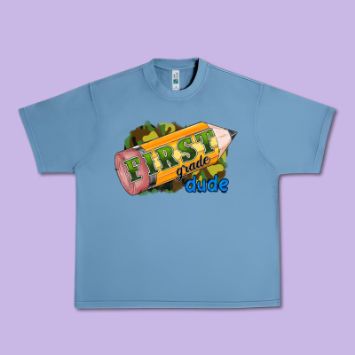 First Grade Dude Urban Heavy Tee Designed By Ranaportraitstore
