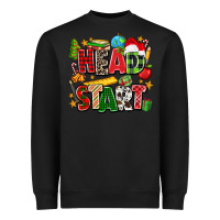 Black head start christmas Heavyweight Sweatshirt - Zillion Design Studio