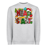 Heather Grey head start christmas Heavyweight Sweatshirt - Zillion Design Studio