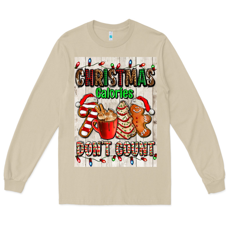 Christmas Calories Dont Count Long Sleeve Tee by AdoDesignShop | Teevron