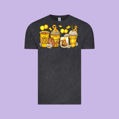 Childhood Cancer Coffee Cups Vintage Tee Designed By Zillion Design Studio