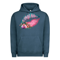 Pigment Midnight Navy Eared Turquoise Pink Easter Lips Urban Hoodie - Bettercallsaul