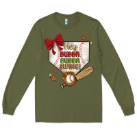 Army Green hey bubba bubba swing Long Sleeve Tee - JahusDesignShop
