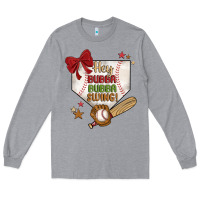 Heather Grey hey bubba bubba swing Long Sleeve Tee - JahusDesignShop