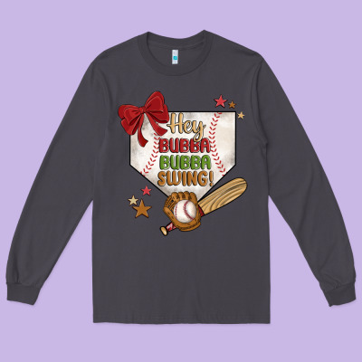 Hey Bubba Bubba Swing Long Sleeve Tee Designed By Jahusdesignshop