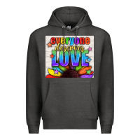 Charcoal Heather Everyone Deserves Love Pride LGBTQ+ Tumbler Premium Hoodie - BundleAndBundleShop