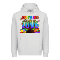 Dove Grey Everyone Deserves Love Pride LGBTQ+ Tumbler Premium Hoodie - BundleAndBundleShop