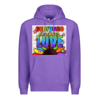 Purple Everyone Deserves Love Pride LGBTQ+ Tumbler Premium Hoodie - BundleAndBundleShop