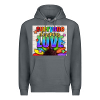 Rock Everyone Deserves Love Pride LGBTQ+ Tumbler Premium Hoodie - BundleAndBundleShop