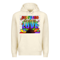 Sandshell Everyone Deserves Love Pride LGBTQ+ Tumbler Premium Hoodie - BundleAndBundleShop