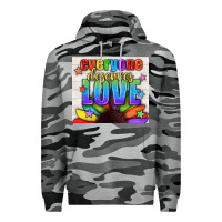 Slate Camo Everyone Deserves Love Pride LGBTQ+ Tumbler Premium Hoodie - BundleAndBundleShop
