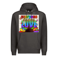 Smoke Everyone Deserves Love Pride LGBTQ+ Tumbler Premium Hoodie - BundleAndBundleShop