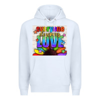 White Everyone Deserves Love Pride LGBTQ+ Tumbler Premium Hoodie - BundleAndBundleShop