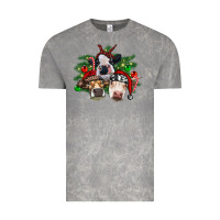 Cloud Rock christmas cows with tree Vintage Tee - RanaPortraitStore