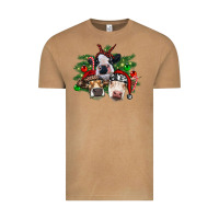 Vintage Camel christmas cows with tree Vintage Tee - RanaPortraitStore
