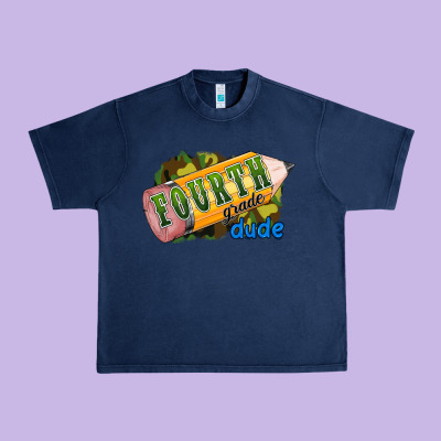 Fourth Grade Dude Urban Heavy Tee Designed By Ranaportraitstore